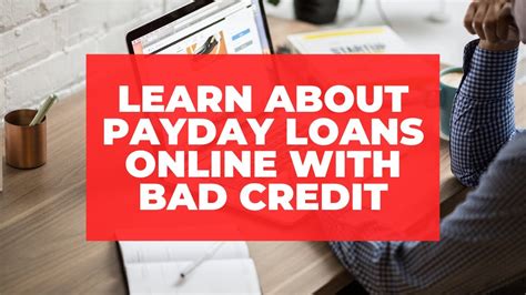 Bad Credit Payday Advance Loan